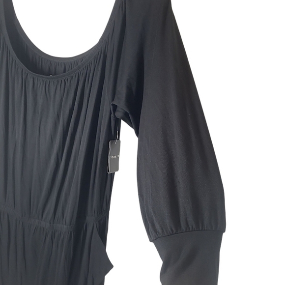 Torrid Midi Supersoft Slit Dress Black Size 3X 22-26 NWT - Picture 9 of 14